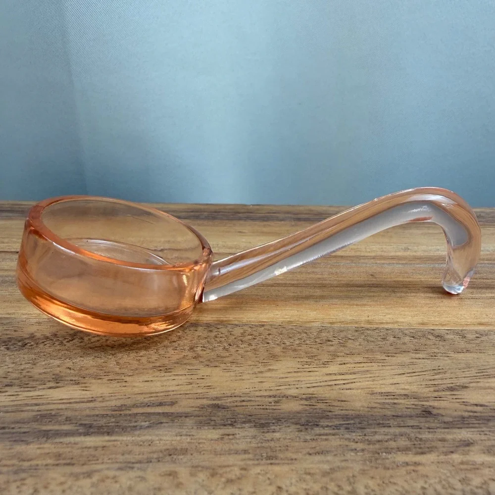 Fostoria Pink Depression Glass Mayonnaise Ladle Sauce Server Vintage